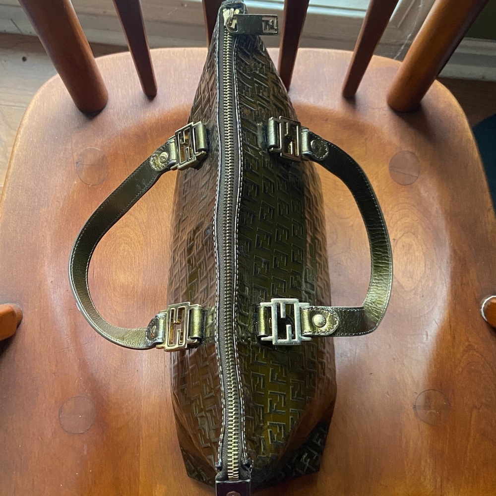 FENDI Vintage Zucchino FF Top Handle Tote Bag - Picture 4 of 15